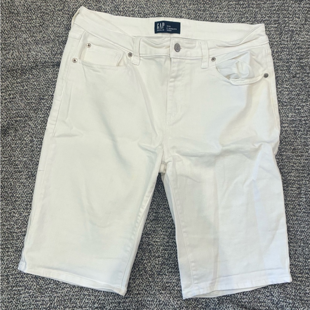 GAP Men's White Denim Jean Shorts